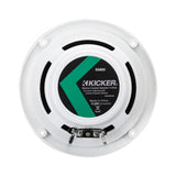 Kicker 49KM604W 6.5" 2-way Marine Coaxial Speakers - White