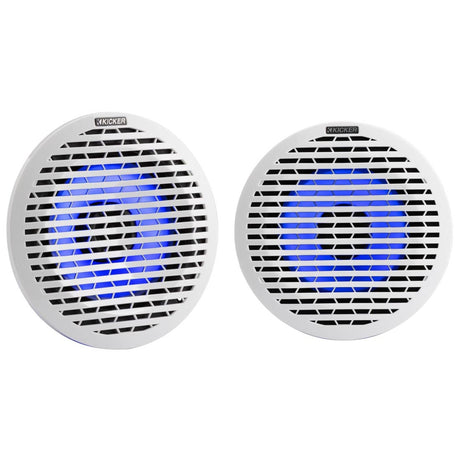 Kicker 51KM614FL 6.5" Shallow-Mount 4-Ohm RGB Coaxial Marine Speakers