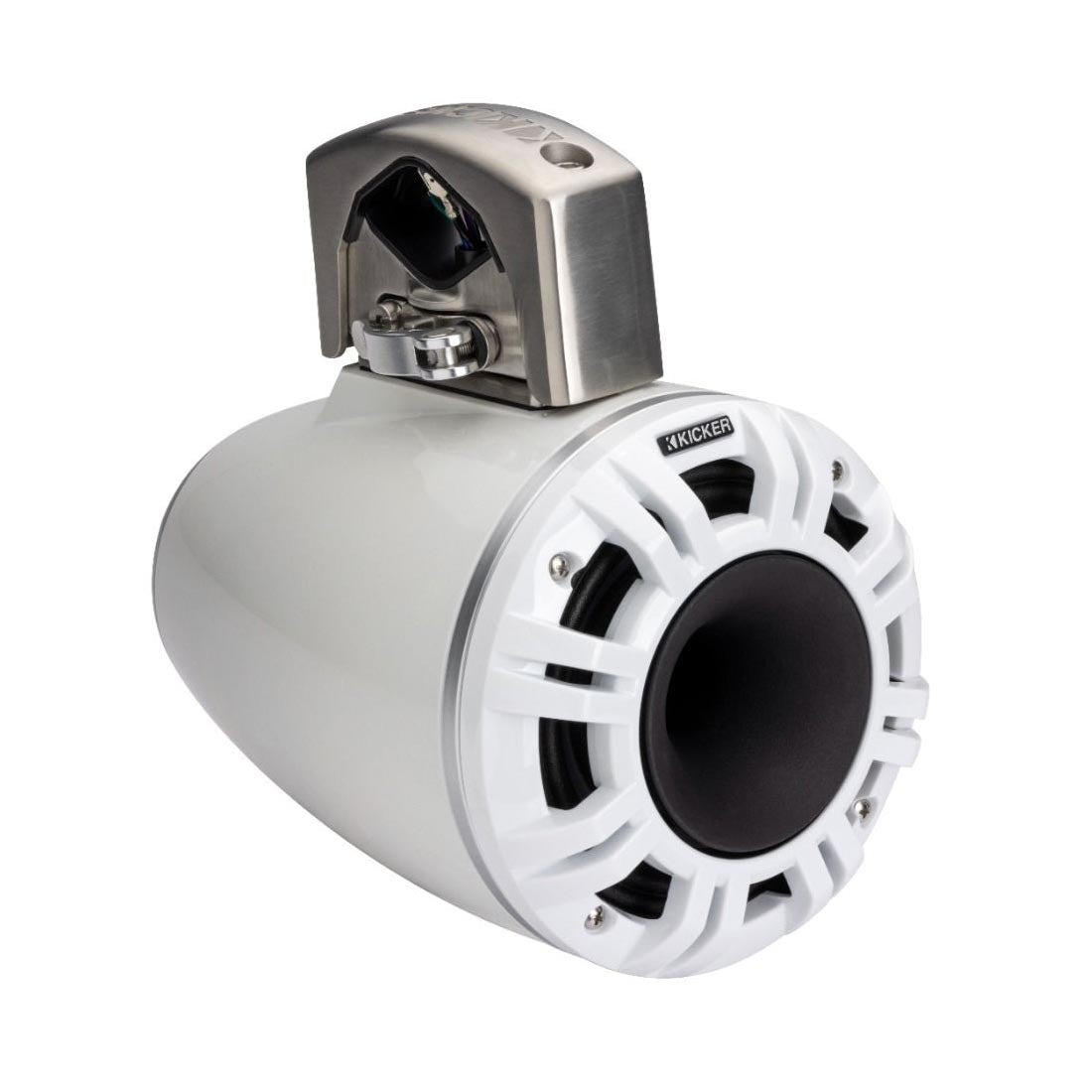 Kicker 51KMTCXL65W 6.5" Marine Wakeboard Tower Speakers with RGB Lighting - White