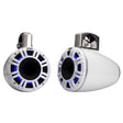 Kicker 51KMTCXL65W 6.5" Marine Wakeboard Tower Speakers with RGB Lighting - White