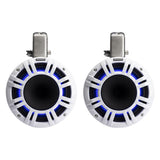 Kicker 51KMTCXL8W 8" Marine Wakeboard Tower Speakers with RGB Lighting - White