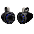 Kicker 51KMTCXL8 8" Marine Wakeboard Tower Speakers with RGB Lighting - Black