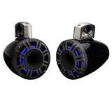 Kicker 51KMTCXL8 8" Marine Wakeboard Tower Speakers with RGB Lighting - Black