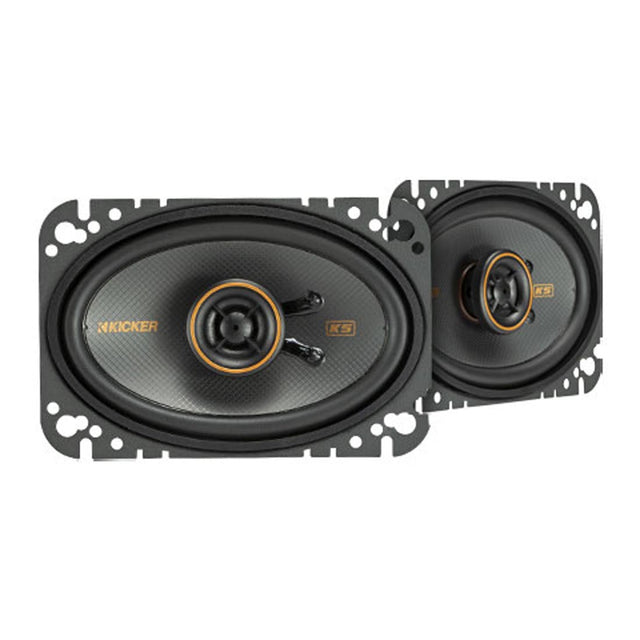 Kicker 51KSC4604 KS Series 4"x6" 2-Way Coaxial Car Speakers