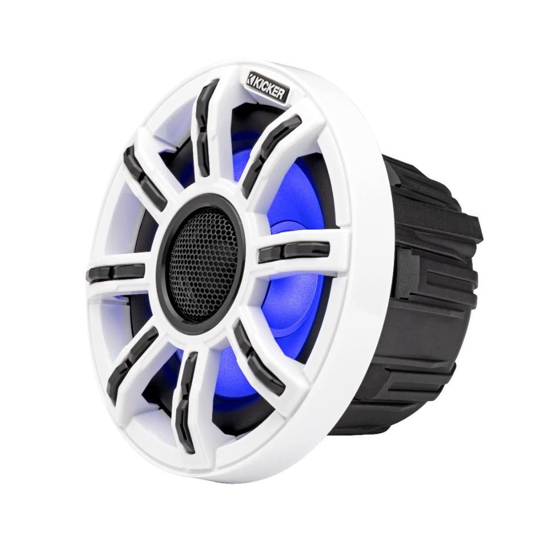 Kicker 51MSC65 6.5" Premium 4-Ohm Marine Coaxial Speakers with LED Lighting