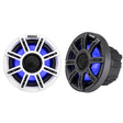 Kicker 51MSC65 6.5" Premium 4-Ohm Marine Coaxial Speakers with LED Lighting