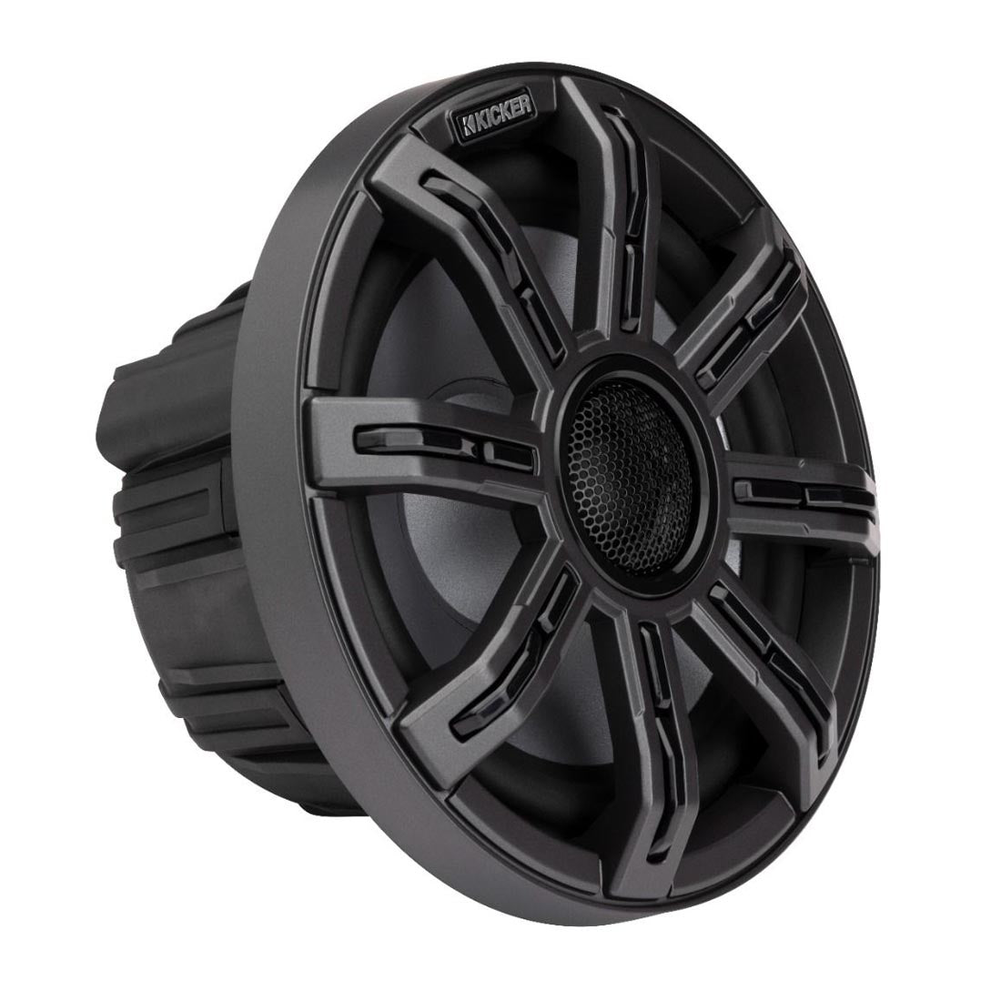 Kicker 51MSC8 8" Premium 4-Ohm Marine Coaxial Speakers with LED Lighting