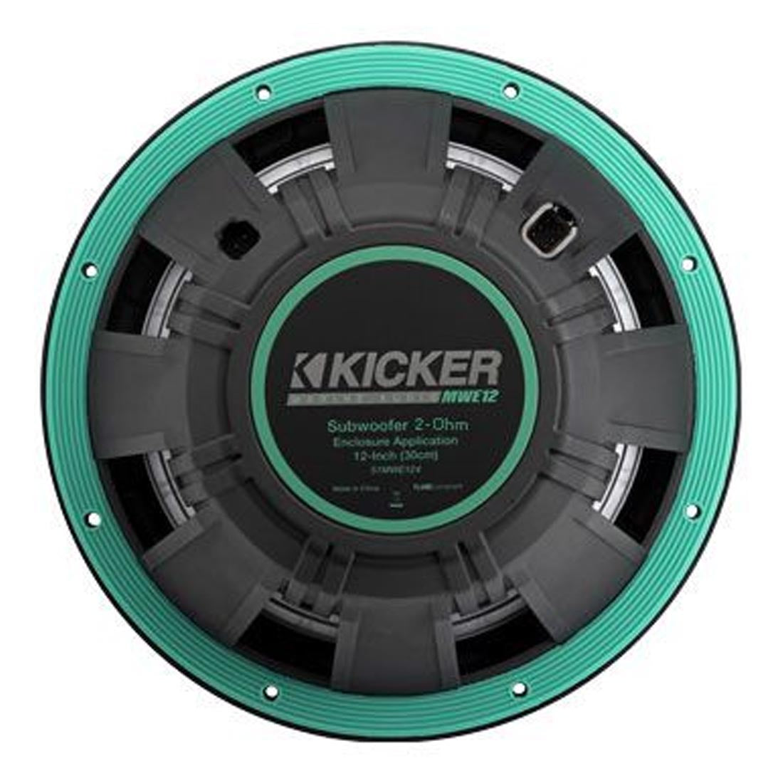 Kicker 51MWE122 12" Premium 2-Ohm Marine RGBW LED Subwoofer for Enclosures - Each