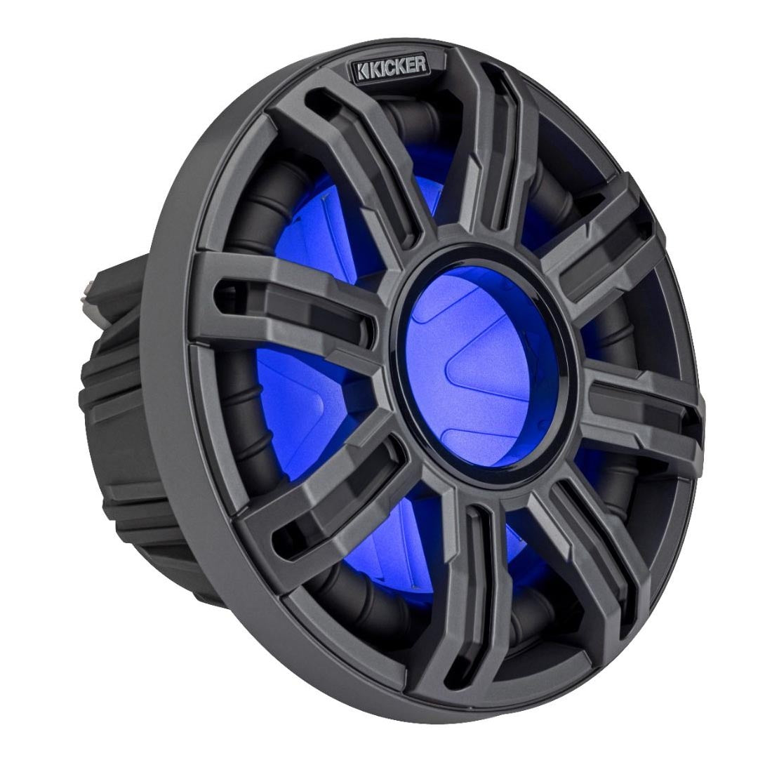 Kicker 51MWF104 10" Premium 4-Ohm Freeair Marine Subwoofer with LED Lighting - Each