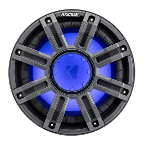 Kicker 51MWF104 10" Premium 4-Ohm Freeair Marine Subwoofer with LED Lighting - Each