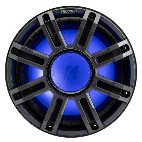 Kicker 51MWF124 12" Premium 4-Ohm Freeair Marine Subwoofer with LED Lighting - Each