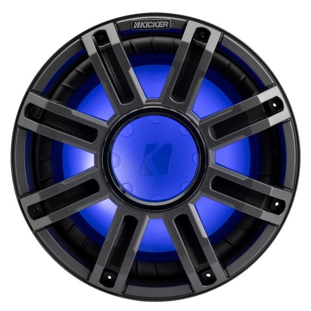 Kicker 51MWF124 12" Premium 4-Ohm Freeair Marine Subwoofer with LED Lighting - Each