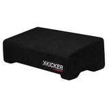Kicker 52CVTDF102 10" Sealed Downward-Firing Loaded Subwoofer Enclosure - Each