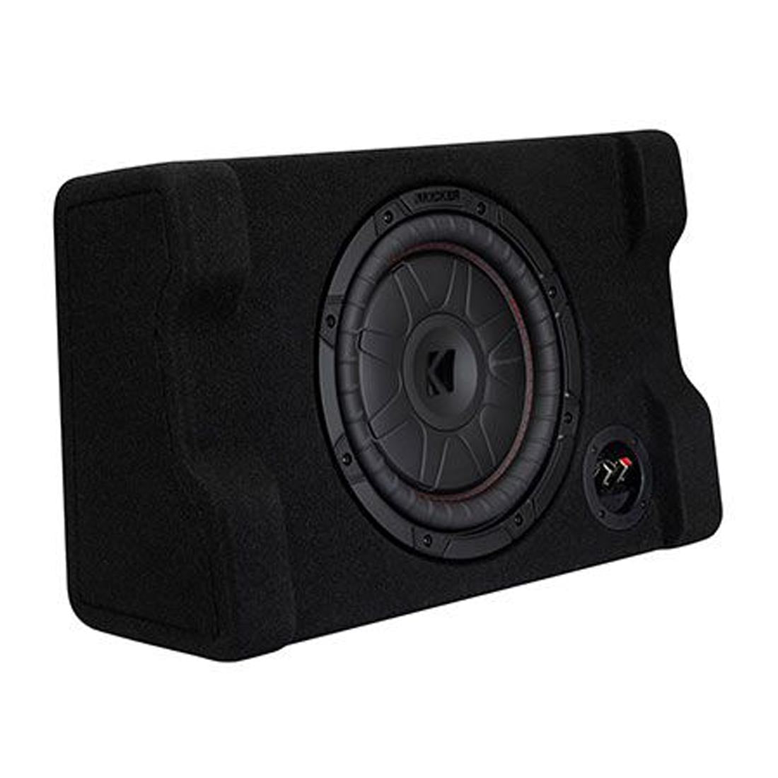 Kicker 52CVTDF102 10" Sealed Downward-Firing Loaded Subwoofer Enclosure - Each