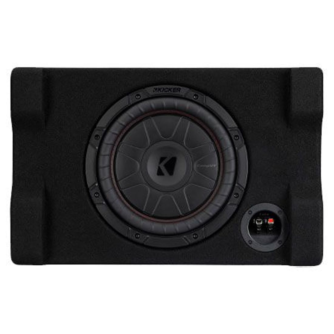 Kicker 52CVTDF102 10" Sealed Downward-Firing Loaded Subwoofer Enclosure - Each