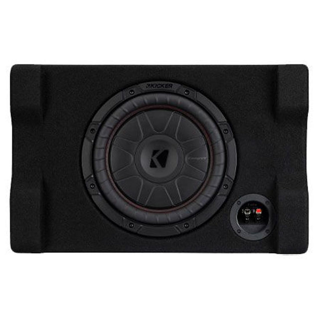 Kicker 52CVTDF102 10" Sealed Downward-Firing Loaded Subwoofer Enclosure - Each