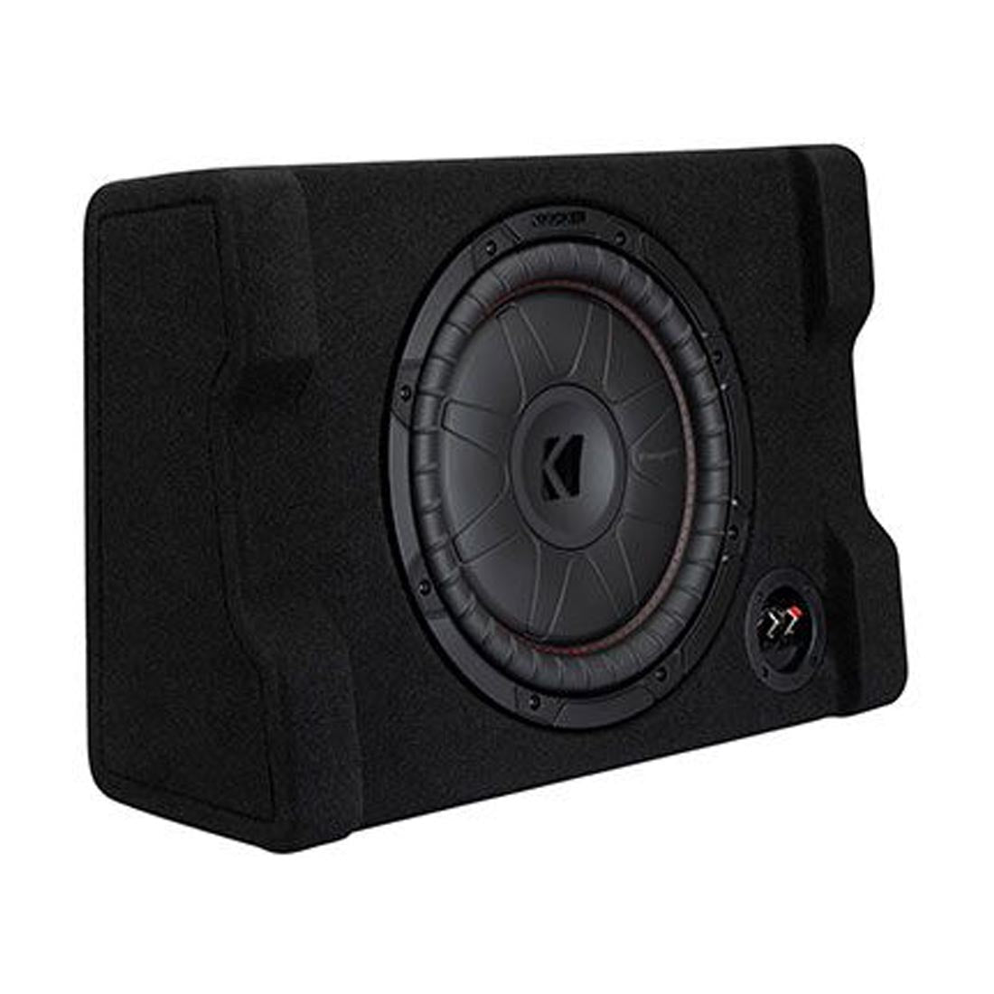 Kicker 52CVTDF122 12" Sealed Downward-Firing Loaded Subwoofer Enclosure - Each