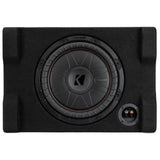 Kicker 52CVTDF122 12" Sealed Downward-Firing Loaded Subwoofer Enclosure - Each
