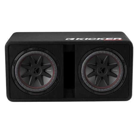 Kicker 52DCVR122 CompVR 12" Vented Dual Loaded Subwoofer Enclosure - Each