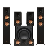 Klipsch RP-5000FBII Reference Premier MK-II 5.0 Speaker Bundle #2 | JL Audio D108-GLOSS 8? Powered Subwoofer- #96281 - Bundle