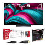 LG OLED55C5PUA 55" C5 4K OLED Evo AI Concierge Smart TV | Ultralink KIT3LED Home Entertainment Starter Kit Bundle