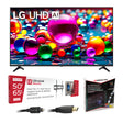 LG 43UA7700PUB 43" 4K Ultra HD LED HDR TV | Ultralink KIT3LED Home Entertainment Starter Kit Bundle