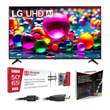 LG 43UA7700PUB 43" 4K Ultra HD LED HDR TV | Ultralink KIT3LED Home Entertainment Starter Kit Bundle