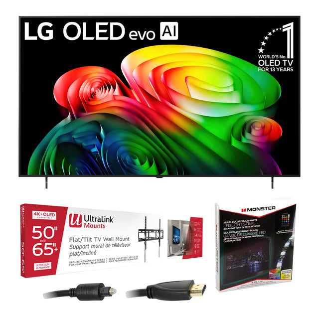 LG B6 OLED 4K AI Smart webOS TV - 2026 | Ultralink KIT3LED Home Entertainment Starter Kit - Bundle