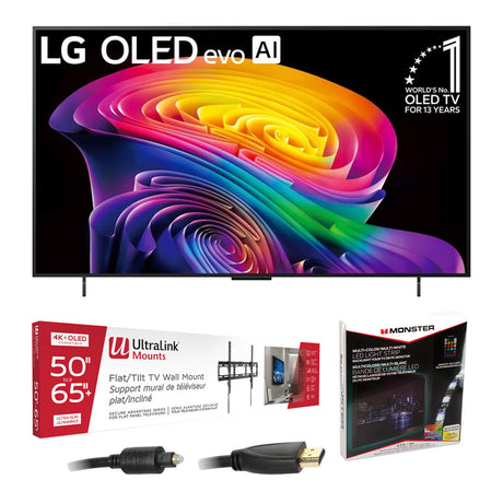 LG C6 OLED evo AI 4K Smart TV - 2026 | Ultralink KIT3LED Home Entertainment Starter Kit - Bundle