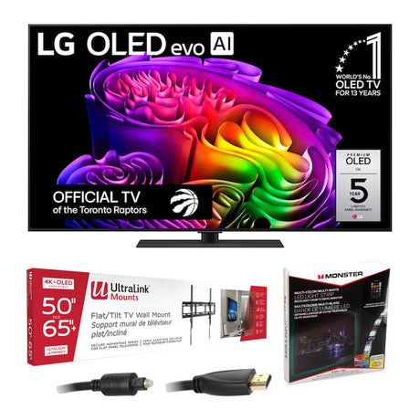 LG G6 OLED evo AI 4K Smart TV - 2026 | Ultralink KIT3LED Home Entertainment Starter Kit - Bundle
