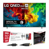 LG QNED82B QNED evo AI Mini LED 4K Smart TV - 2026 | Ultralink KIT3LED Home Entertainment Starter Kit - Bundle