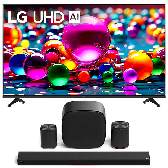 LG 55UA7700PUB 55" 4K Ultra HD LED HDR TV | Sound Suite: H7 Soundbar | W7 Subwoofer | M7 Speaker | M5 Speaker - Bundle