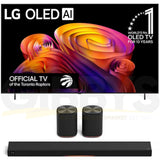 LG B6E OLED AI 4K Smart TV | Immersive Suite 7: H7 Sound Suite Soundbar | M7 Dolby Atmos Wireless Speakers - 2026 Bundle