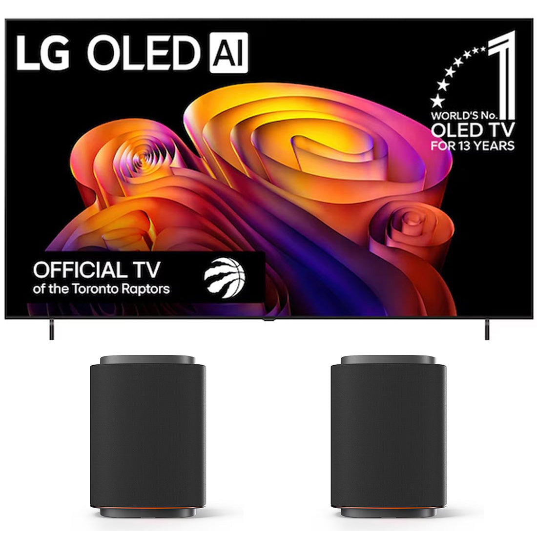 LG B6E OLED AI 4K Smart TV | Stereo Suite 7: M7 Sound Suite 2.1.1 Channel Dolby Atmos Wireless Speakers - 2026 Bundle