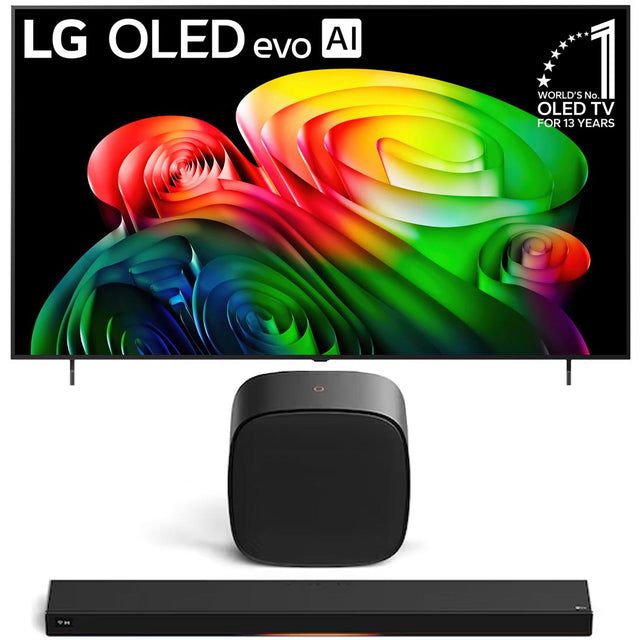 LG B6G OLED 4K AI Smart webOS TV | Cinema Suite 7: H7 All-in-One Soundbar | W7 Wireless Subwoofer - 2026 Bundle