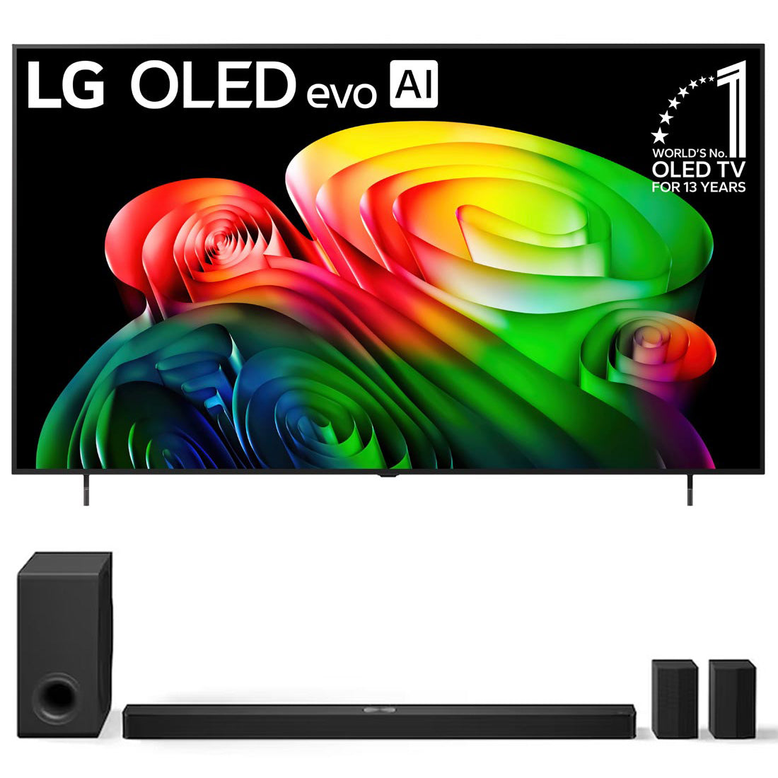 LG B6G OLED 4K AI Smart webOS TV | S90TR 7.1.3 Channel Soundbar with Dolby Atmos and Rear Speakers - Bundle