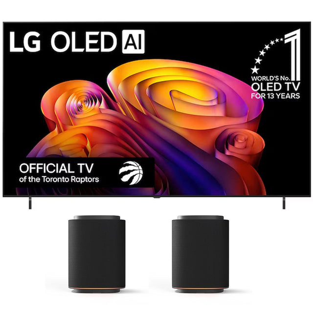 LG B6E OLED AI 4K Smart TV | Stereo Suite 5: M5 Sound Suite 1.1.1 Channel Dolby Atmos Wireless Speakers - Bundle