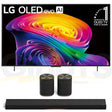 LG C6 OLED evo AI 4K Smart TV | Immersive Suite 7: H7 Sound Suite Soundbar | M7 Dolby Atmos Wireless Speakers - 2026 Bundle