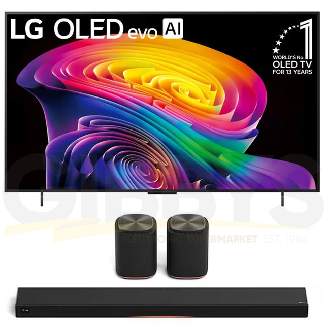 LG C6 OLED evo AI 4K Smart TV | Immersive Suite 7: H7 Sound Suite Soundbar | M7 Dolby Atmos Wireless Speakers - 2026 Bundle