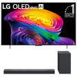LG C6 OLED evo AI 4K Smart TV | SC9S 3.1.3 Channel Soundbar with Subwoofer - Bundle