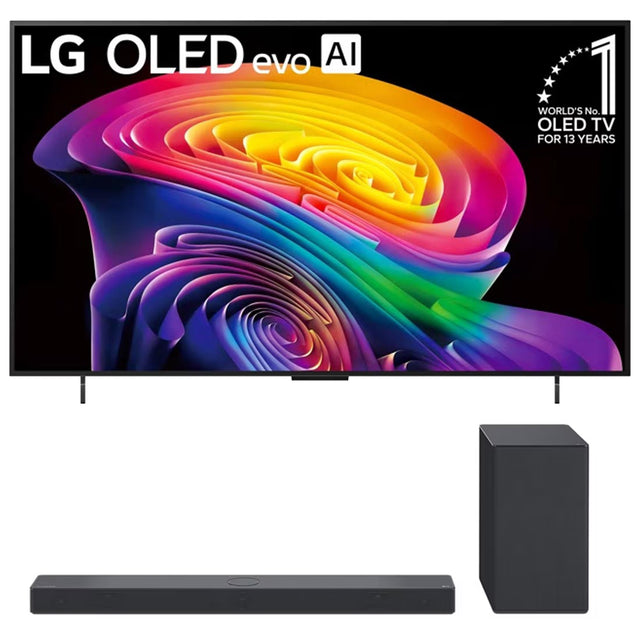 LG C6 OLED evo AI 4K Smart TV | SC9S 3.1.3 Channel Soundbar with Subwoofer - Bundle