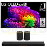 LG G6 OLED evo AI 4K Smart TV | Immersive Suite 7: H7 Sound Suite Soundbar | M7 Dolby Atmos Wireless Speakers - Bundle