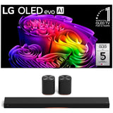 LG G6 OLED evo AI 4K Smart TV | Sound Suite Immersive Suite 5: H7 All-in-One Soundbar and M5 Wireless Speakers - 2026 Bundle