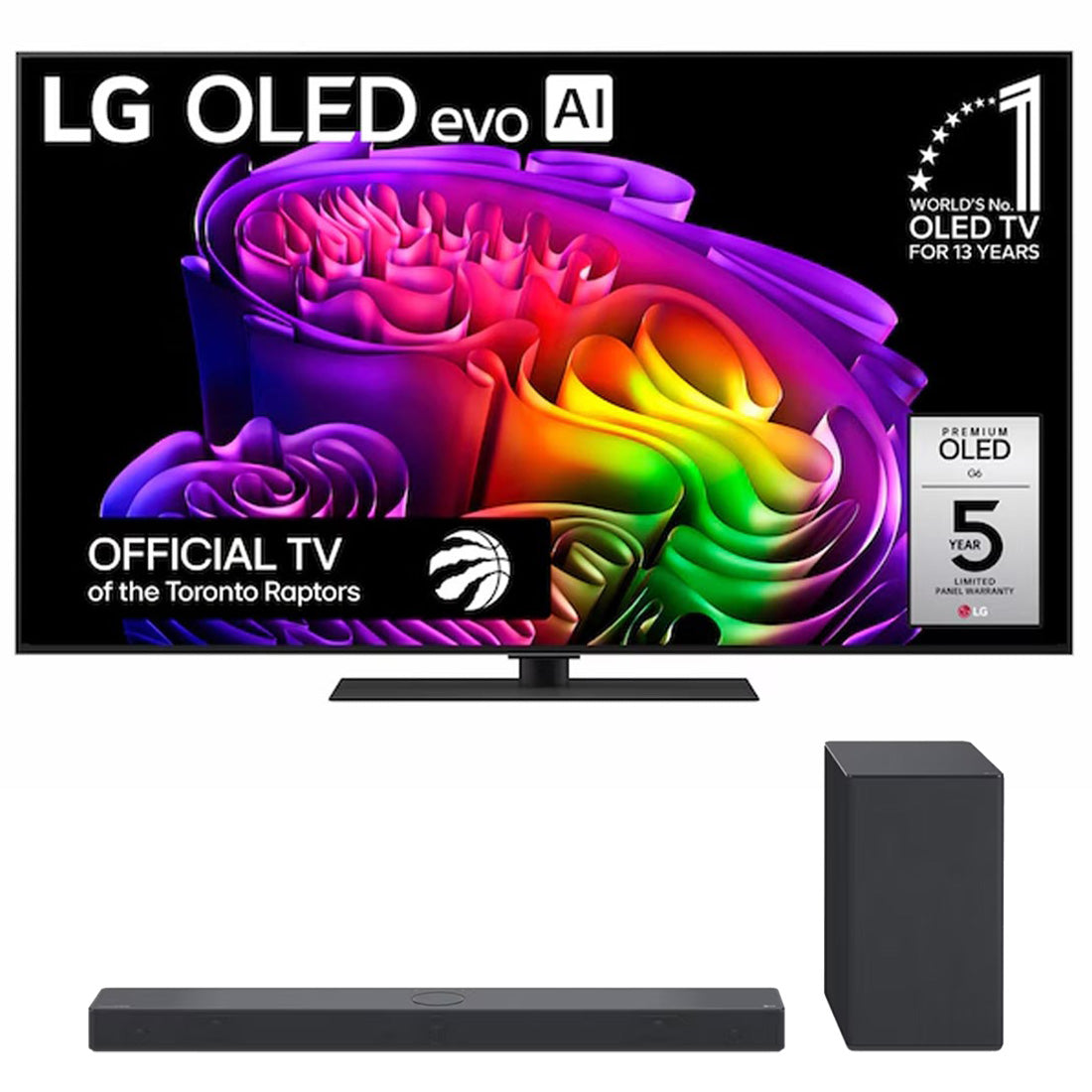 LG G6 OLED evo AI 4K Smart TV | S70TR 5.1.1 Channel Soundbar - Bundle