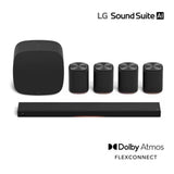 LG Immersive Quad Suite 7 Pro: H7 All-in-One Soundbar | W7 Wireless Subwoofer | M7 2.1.1 Channel Dolby Atmos Wireless Speakers - 2026 Bundle