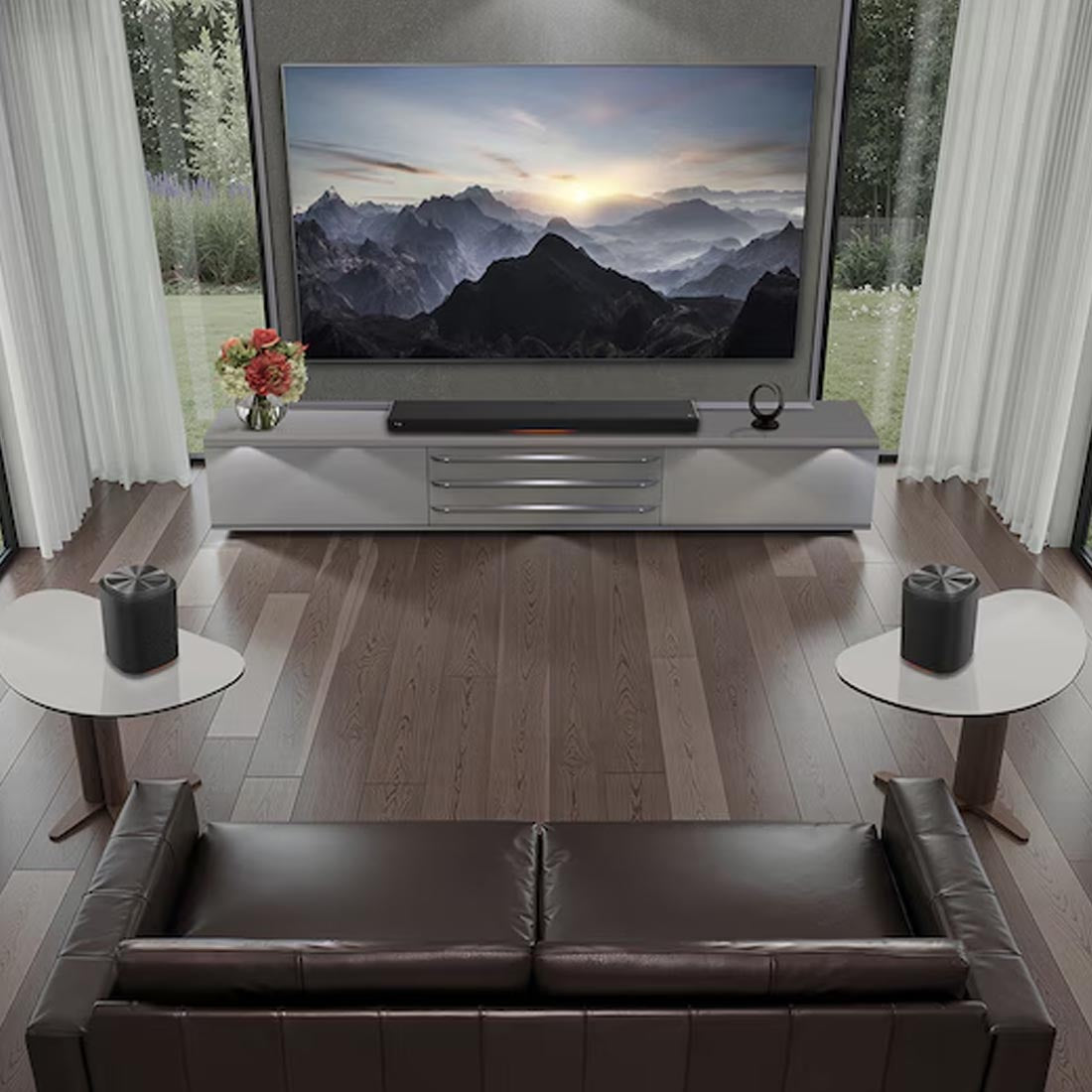 LG Immersive Suite 5 Pro: H7 All-in-One Soundbar | W7 Wireless Subwoofer | M5 1.1.1 Channel Dolby Atmos Wireless Speakers - 2026 Bundle