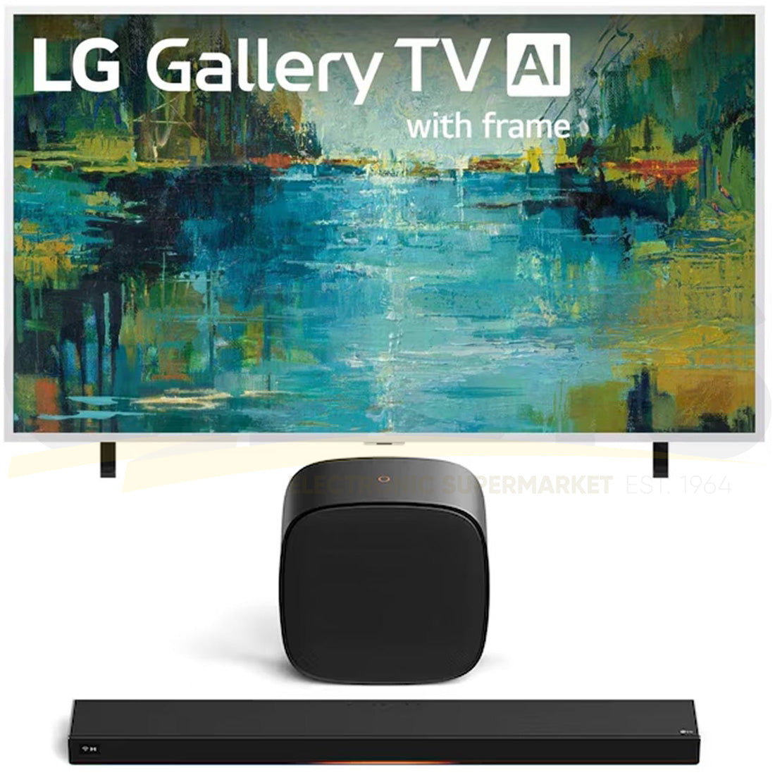 LG LX7B Mini LED 4K Smart Gallery TV with Frame | Cinema Suite 7: H7 All-in-One Soundbar | W7 Wireless Subwoofer - 2026 Bundle
