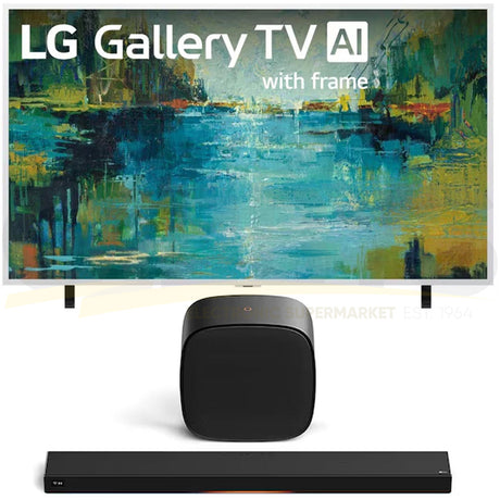LG LX7B Mini LED 4K Smart Gallery TV with Frame | Cinema Suite 7: H7 All-in-One Soundbar | W7 Wireless Subwoofer - 2026 Bundle