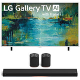 LG LX7B Mini LED 4K Smart Gallery TV with Frame | Sound Suite Immersive Suite 5: H7 All-in-One Soundbar and M5 Wireless Speakers - 2026 Bundle