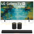LG LX7B Mini LED 4K Smart Gallery TV with Frame | Immersive Suite 7: H7 Sound Suite Soundbar | M7 2.1.1 Channel Dolby Atmos Wireless Speakers - 2026 Bundle